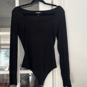 Bodysuit // Black // Square neck // M